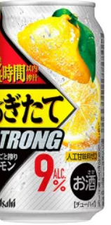 アサヒ もぎたて STRONG まるごと搾りレモン